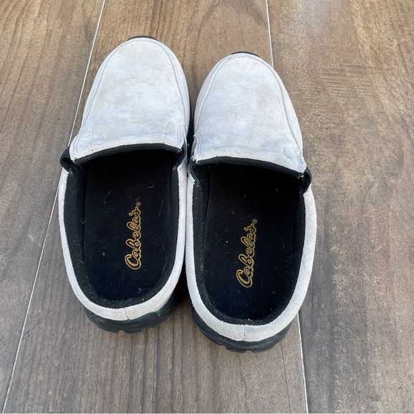 Cabelas Suede Clogs light tan Size 7.5M - Picture 3 of 5